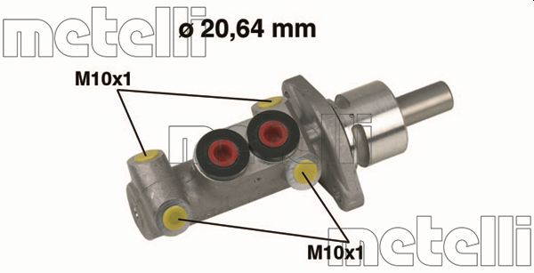 Cilindro maestro del freno - 05-0277 METELLI