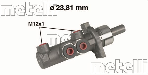 Brake Master Cylinder - 05-0280 METELLI