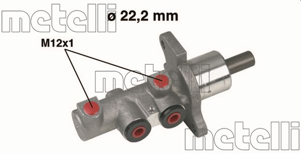 Cilindro maestro del freno - 05-0293 METELLI