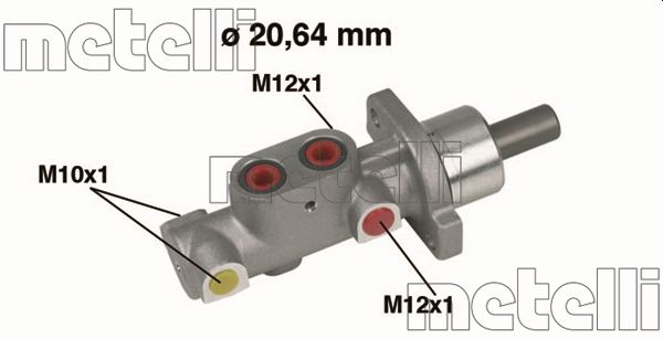Brake Master Cylinder - 05-0296 METELLI