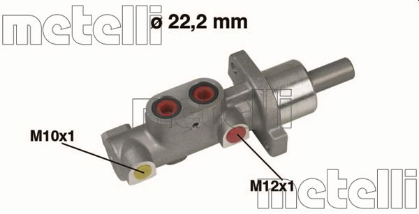 Cilindro maestro del freno - 05-0297 METELLI