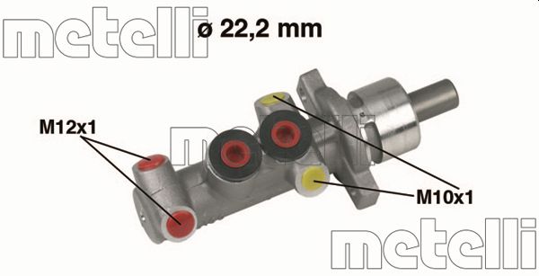 Cilindro maestro del freno - 05-0310 METELLI