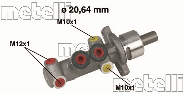 Brake Master Cylinder - 05-0319 METELLI