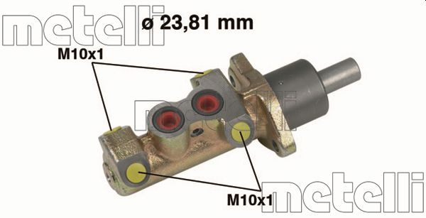 Brake Master Cylinder - 05-0325 METELLI