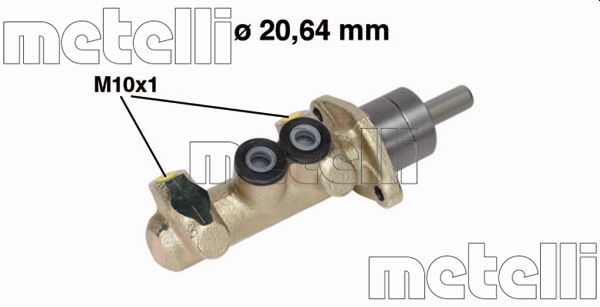 Brake Master Cylinder - 05-0340 METELLI