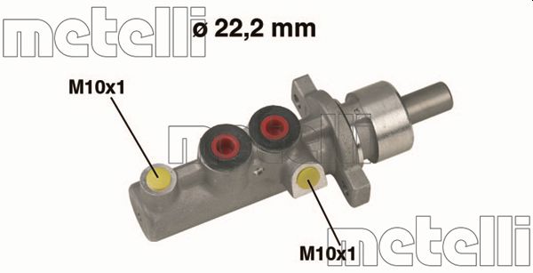 Главный тормозной цилиндр - 05-0348 METELLI
