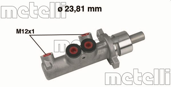 Cilindro maestro del freno - 05-0355 METELLI