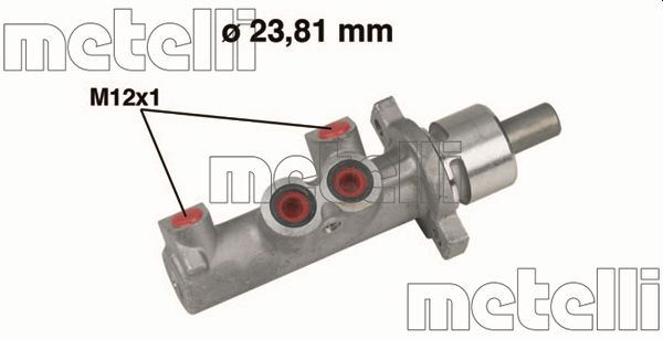 Главный тормозной цилиндр - 05-0366 METELLI