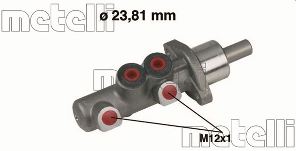 Brake Master Cylinder - 05-0367 METELLI
