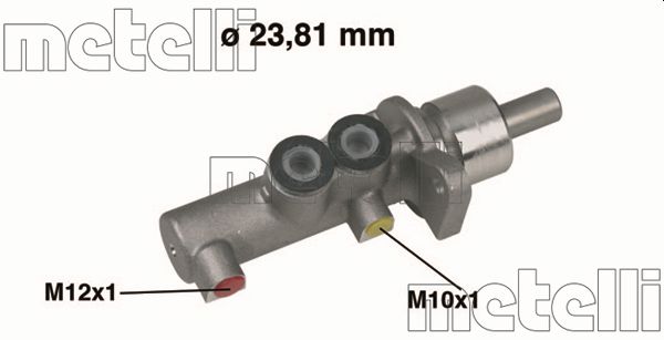 Brake Master Cylinder - 05-0378 METELLI
