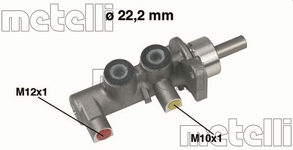 Brake Master Cylinder - 05-0380 METELLI