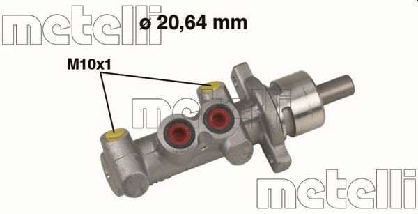 Cilindro maestro del freno - 05-0396 METELLI