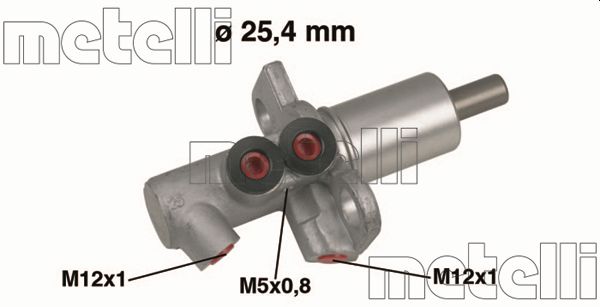 Brake Master Cylinder - 05-0458 METELLI