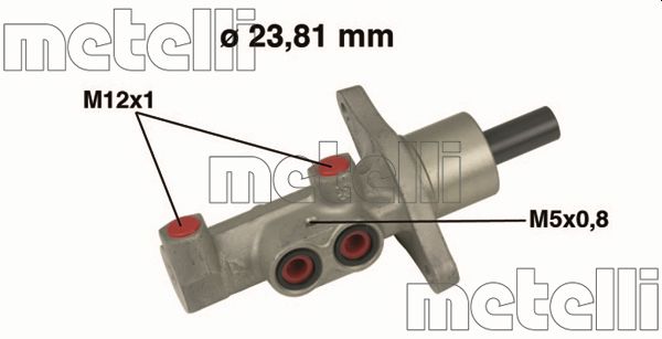 Brake Master Cylinder - 05-0475 METELLI