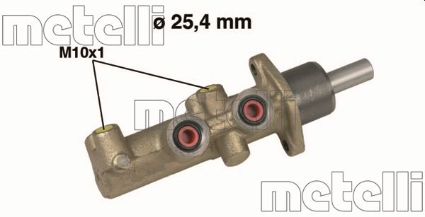 Brake Master Cylinder - 05-0481 METELLI