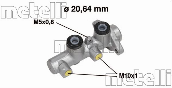 Brake Master Cylinder - 05-0513 METELLI