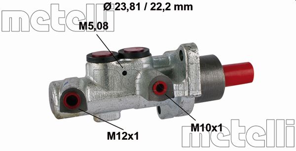 Brake Master Cylinder - 05-0518 METELLI