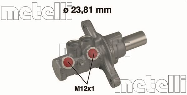 Brake Master Cylinder - 05-0522 METELLI