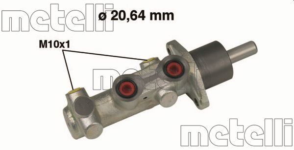 Cilindro maestro del freno - 05-0523 METELLI