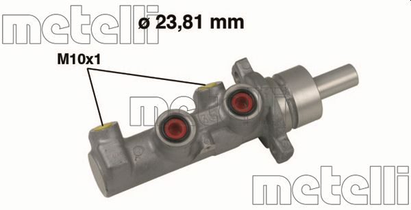 Brake Master Cylinder - 05-0529 METELLI