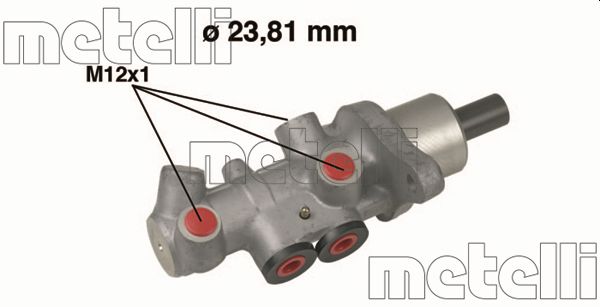 Brake Master Cylinder - 05-0536 METELLI