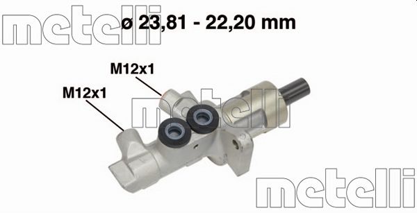 Brake Master Cylinder - 05-0548 METELLI