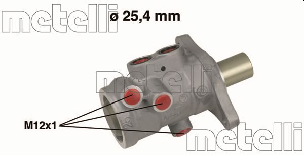 Brake Master Cylinder - 05-0555 METELLI