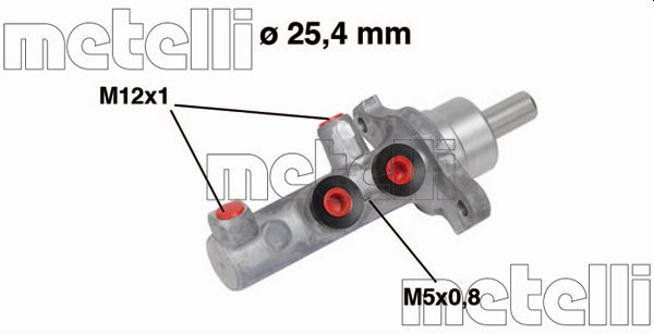 Brake Master Cylinder - 05-0569 METELLI