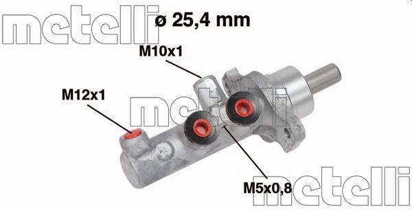 Brake Master Cylinder - 05-0570 METELLI