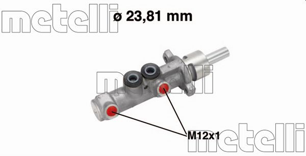 Brake Master Cylinder - 05-0572 METELLI