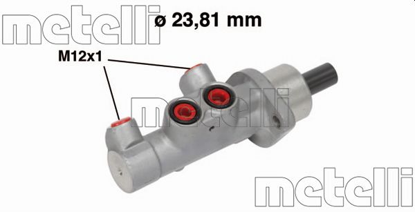 Brake Master Cylinder - 05-0587 METELLI