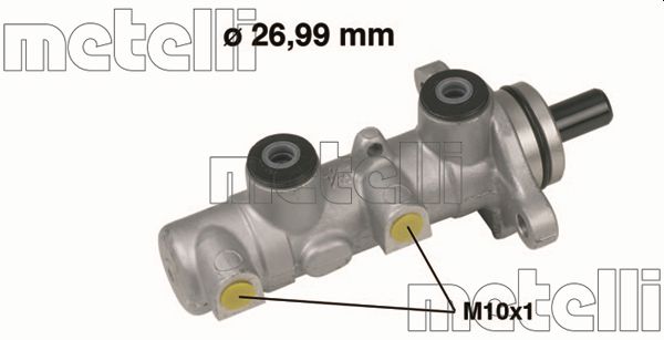 Cilindro maestro del freno - 05-0588 METELLI