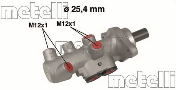 Brake Master Cylinder - 05-0607 METELLI