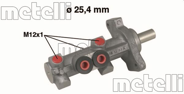 Brake Master Cylinder - 05-0618 METELLI