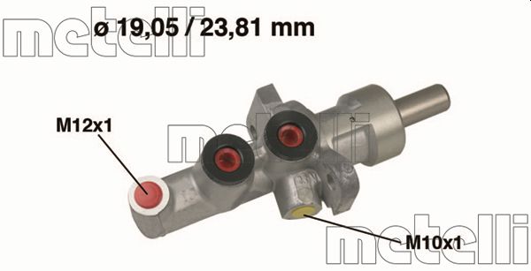 Brake Master Cylinder - 05-0619 METELLI