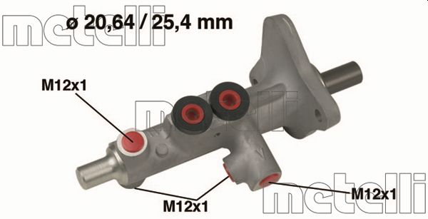 Главный тормозной цилиндр - 05-0628 METELLI