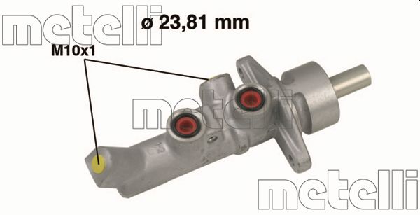 Brake Master Cylinder - 05-0647 METELLI