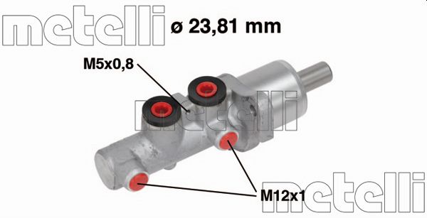 Brake Master Cylinder - 05-0668 METELLI