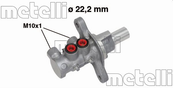 Brake Master Cylinder - 05-0675 METELLI
