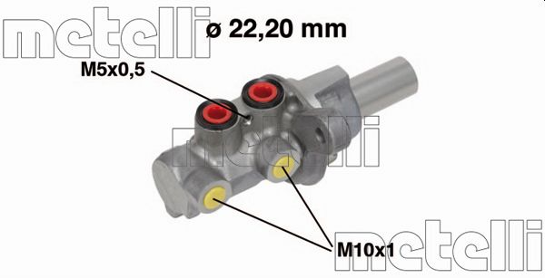 Brake Master Cylinder - 05-0684 METELLI