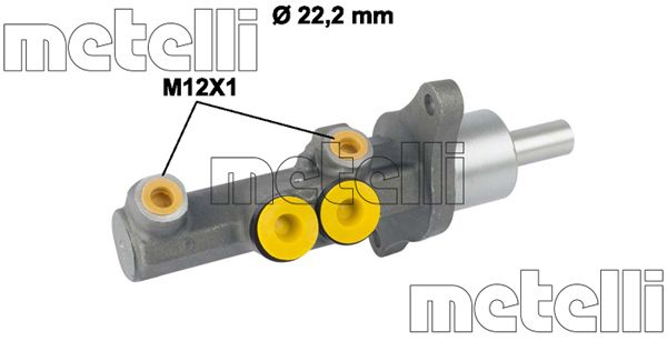 Cilindro maestro del freno - 05-0720 METELLI
