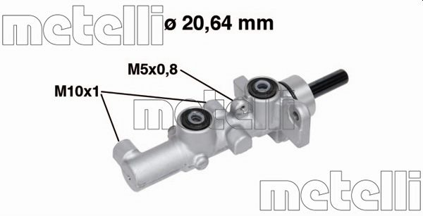 Cilindro maestro del freno - 05-0734 METELLI