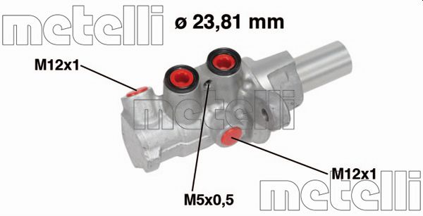 Brake Master Cylinder - 05-0749 METELLI