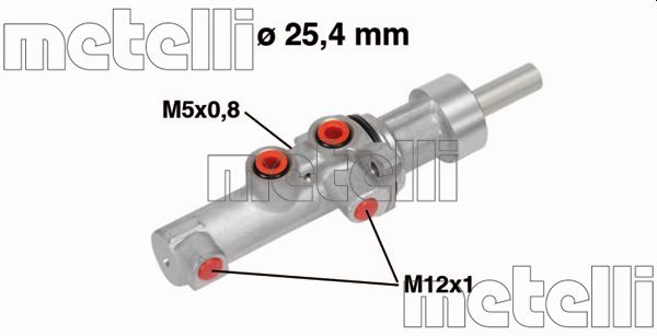 Brake Master Cylinder - 05-0752 METELLI