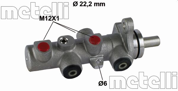Brake Master Cylinder - 05-0793 METELLI