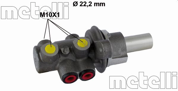Brake Master Cylinder - 05-0807 METELLI