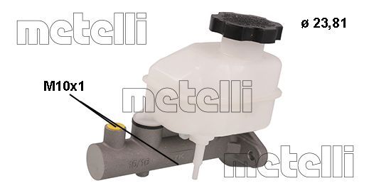 Brake Master Cylinder - 05-0824 METELLI