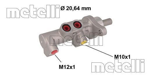 Brake Master Cylinder - 05-0846 METELLI