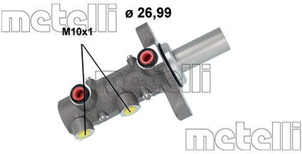 Brake Master Cylinder - 05-1167 METELLI