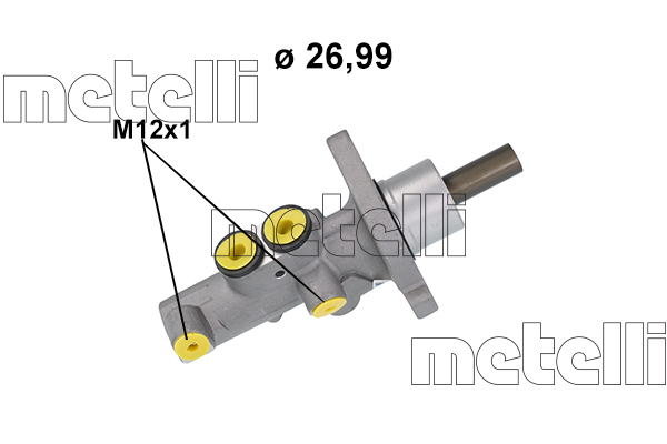 Cilindro maestro del freno - 05-1218 METELLI